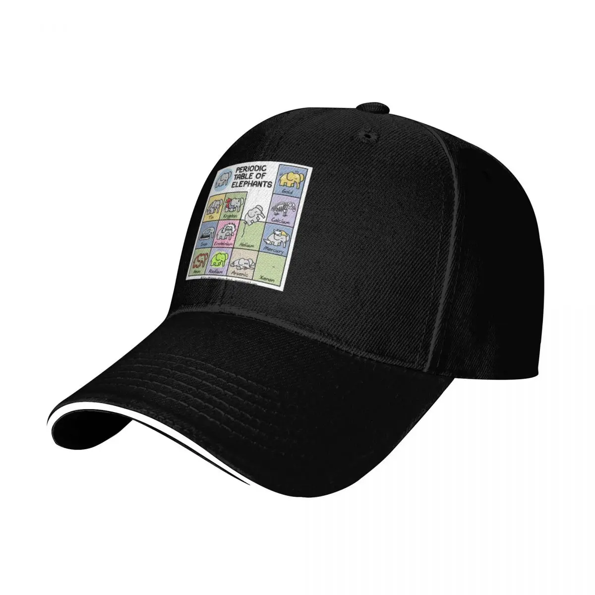 

Periodic Table of Elephants Baseball Cap hard hat Hood Hat Luxury Brand black Women's Hats 2025 Men's