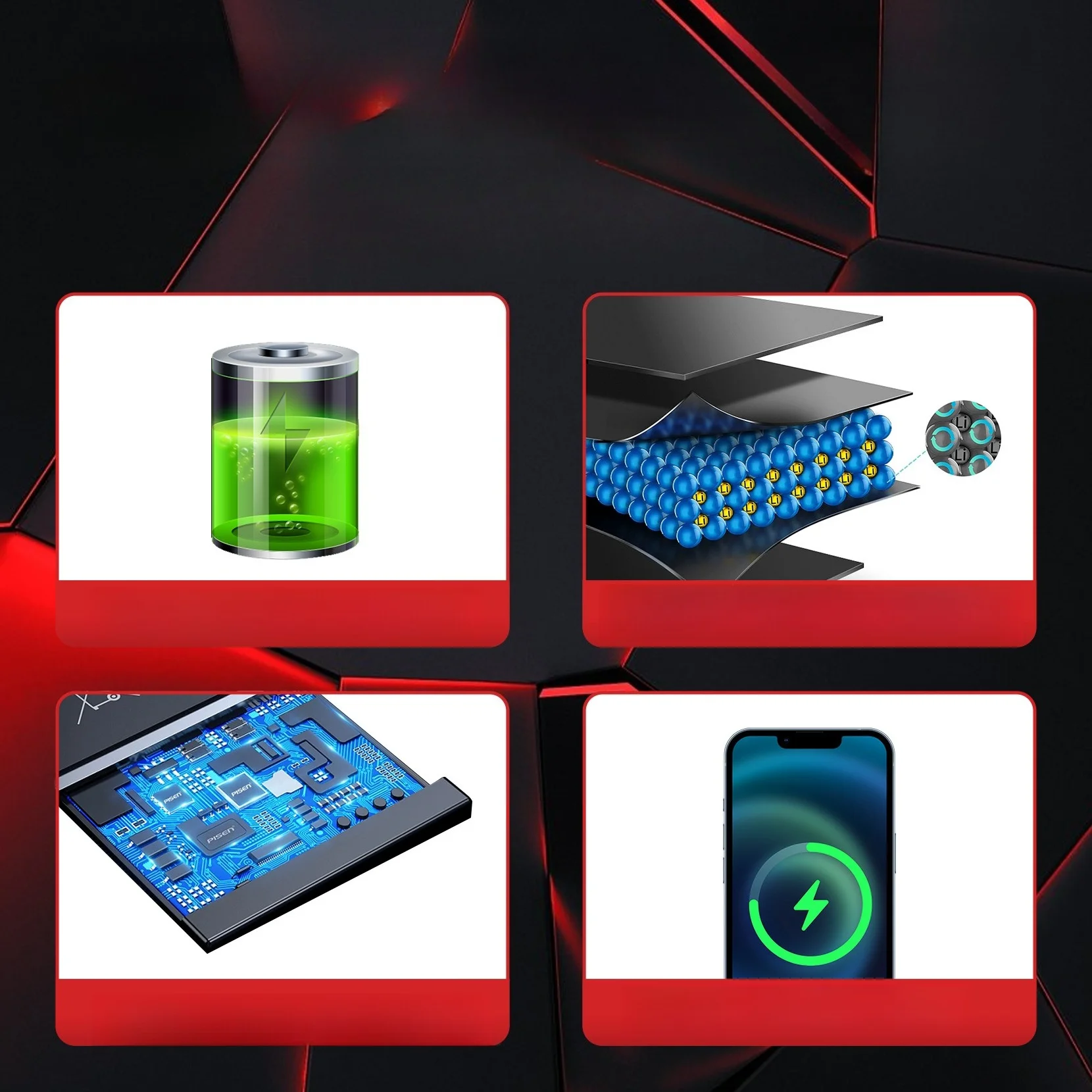 بطارية مدمجة بقدرة 4790 مللي أمبير في الساعة لهاتف آيفون 13/14 برو ماكس A2487/A2886 IOS 15-18 بدون تحذير 800+ دورة