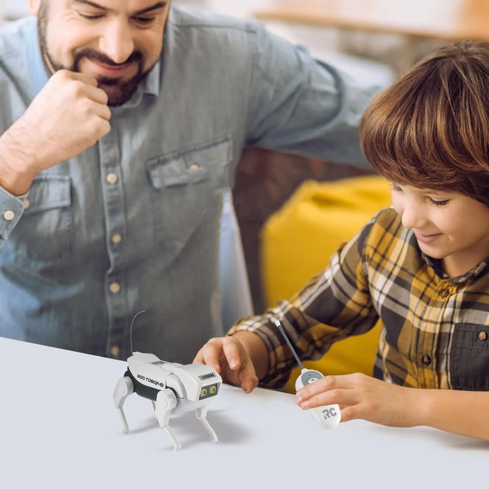 لعبة الكلب الروبوتية التفاعلية المشي الكهربائية الحيوانات الأليفة التحكم عن بعد لعبة الكلب الروبوتية للأطفال بنين بنات أصدقاء الأسرة #3