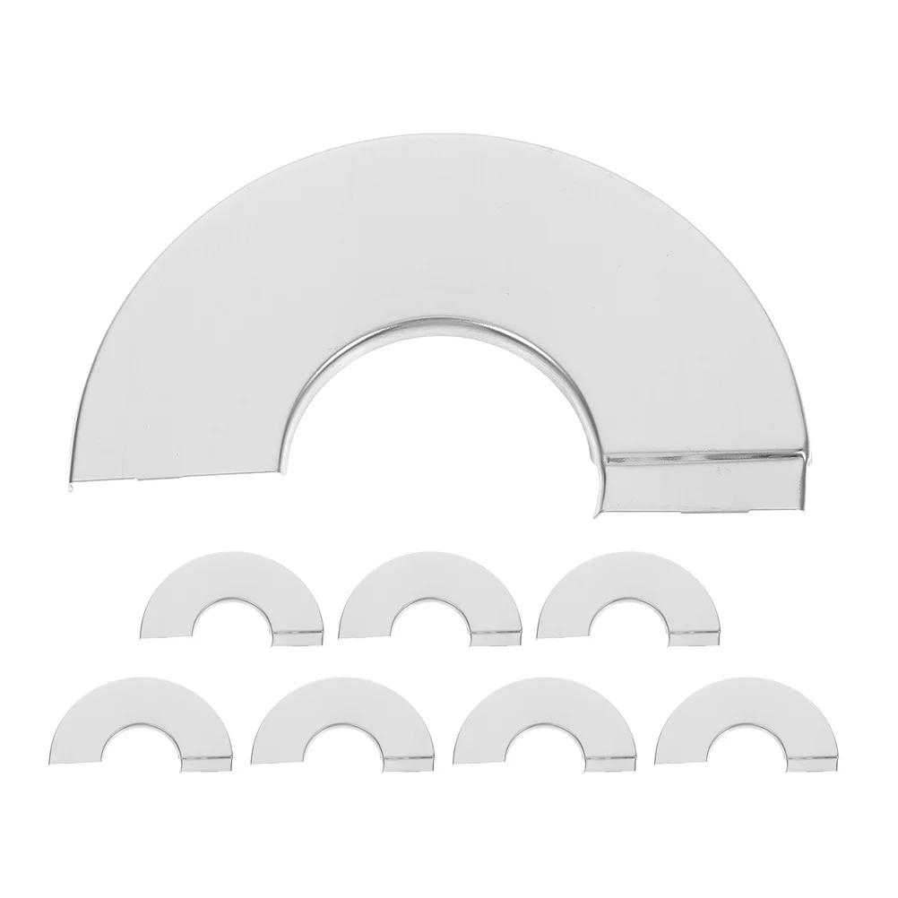 

4 pcs Stainless Steel Round Escutcheons Wall Hole Covers For Water Pipe Decoration Shower Faucet Mounting Plate, Kitchen Sink