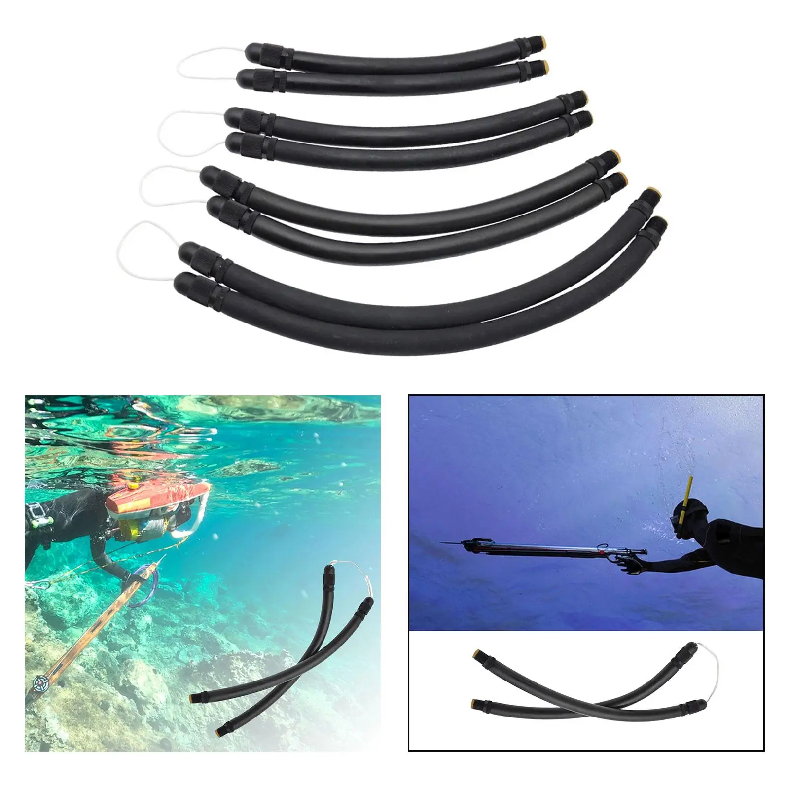 Speargun Band Emulsion Tube Spearfishing for Travel Hunting Outdoor Scuba Latex Scuba Diving Accessory Equipment Part