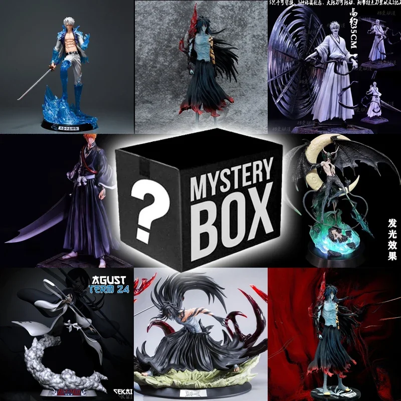 مجموعة مربع أعمى شخصيات أنيمي بليتش ، كوروساكي إيتشيغو ، أيزن وروكيا شخصيات العمل