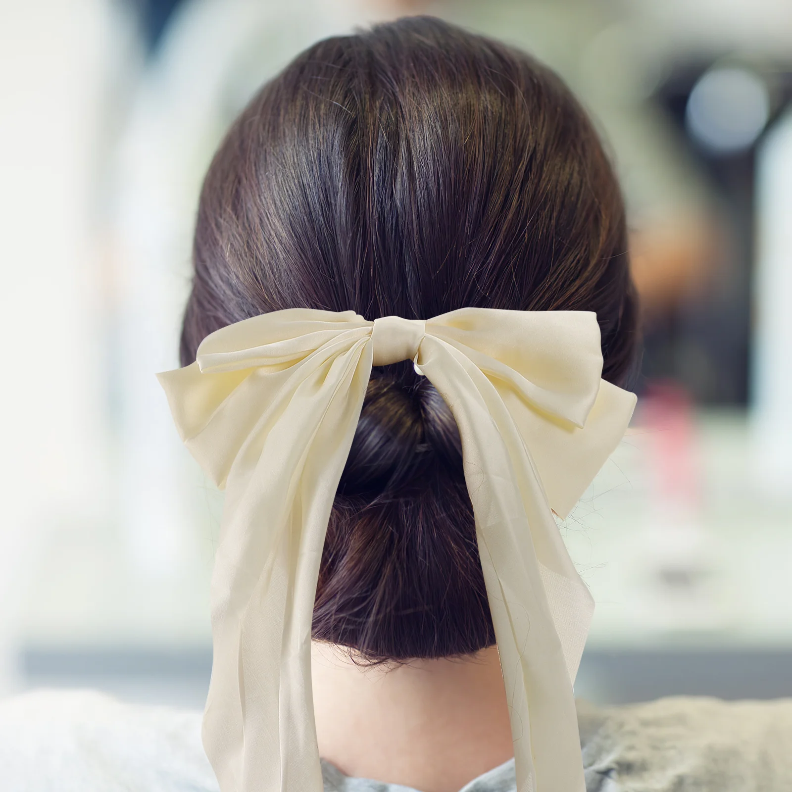 

2Pcs Large Bow Hair Clips Metal Cloth Non-Fade Hair Barrettes for Women Teens Party Wedding Accessories Barrettes for Girls
