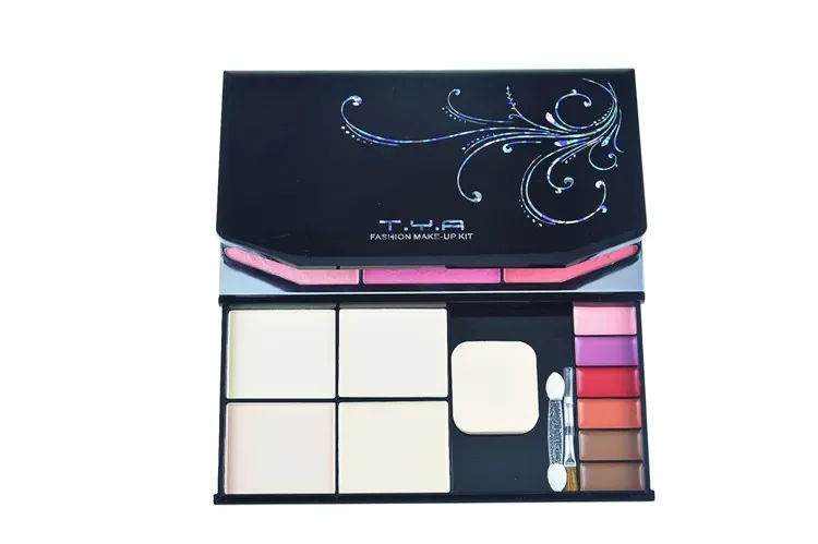 61 Color Makeup Set Eye Shadow Shimmer Eyeshadow Palette and 3 Color Blush and 6 Lip Gloss and 4 Colors Face Powder Cosmetic Kit