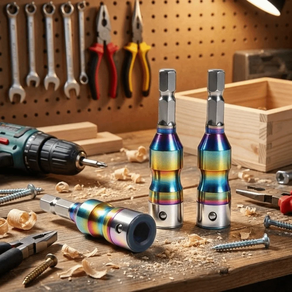 

Colorful Hexagonal Shank Conversion Joint High Torque High Hardness Quick Adapter Batch Self-locking Ball Lock Design