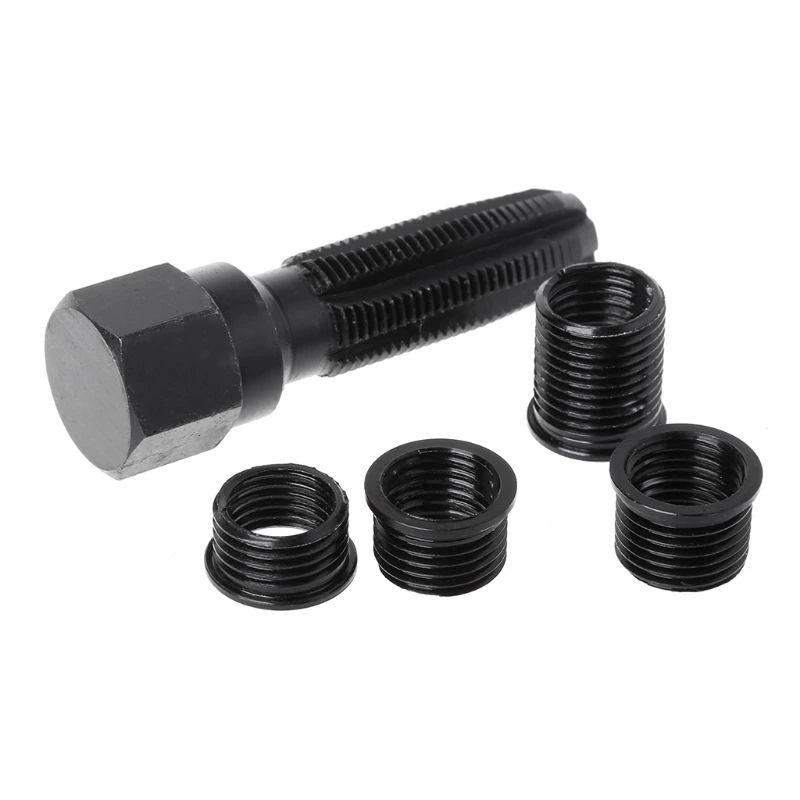 Y1AD 14mm for Spark Plug Rethread Rethreader Repair Tap Tool Reamer Inserts Profe