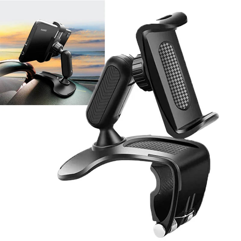 

Car Phone Holder For Dash Board Portable Car Holder Mount Stand GPS Auto Clip Smartphone Stand Bracket car accessories