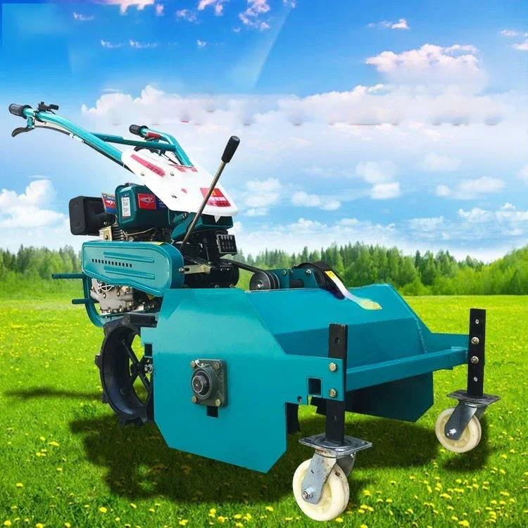 Farm power tiller weeder grass cutting flail mower cropper seedling killer straw return machine