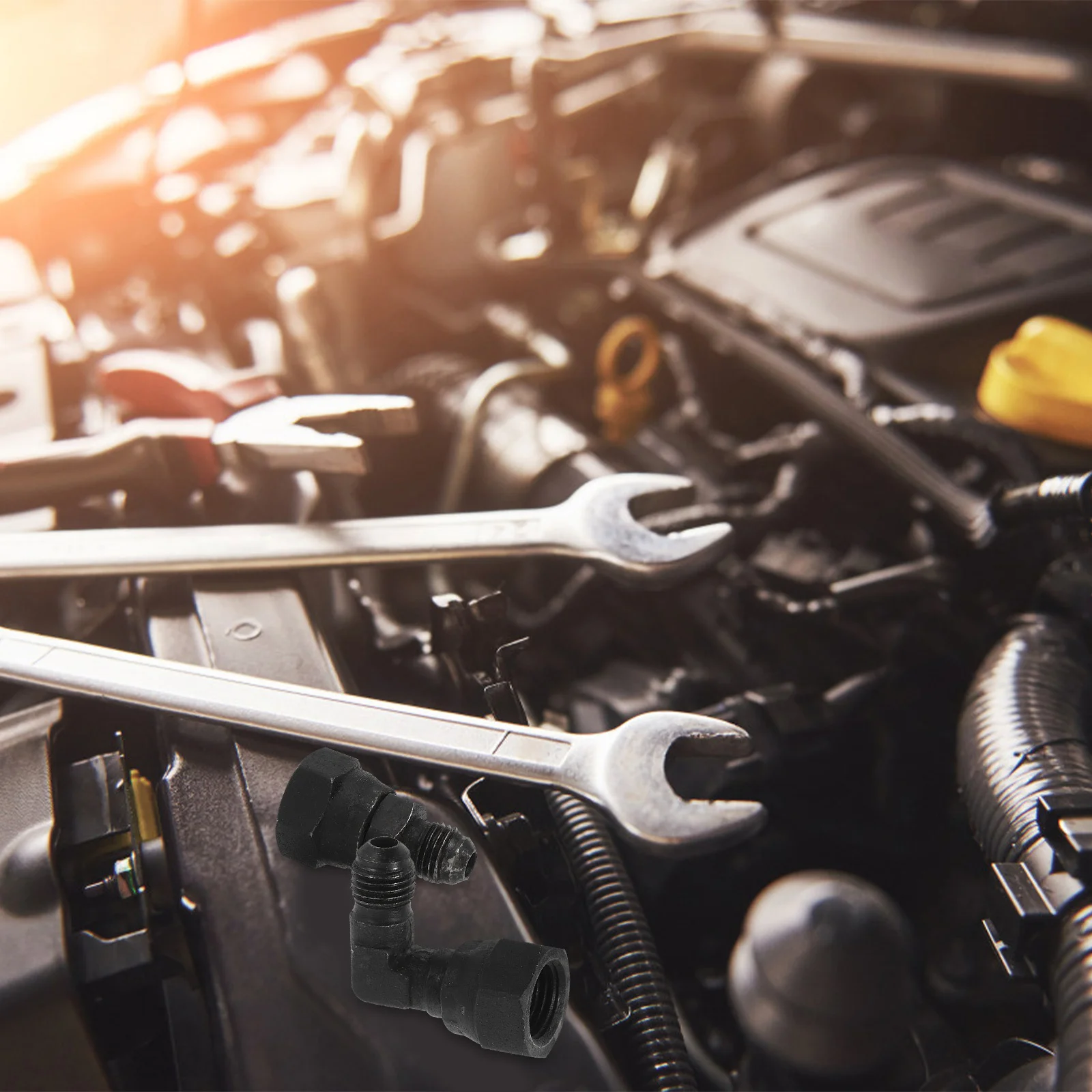 

1Set High Pressure Fuel Injector Nozzle Quick Connect Adapter Oil Pump Connector for Car Engines Fuel Line Connector