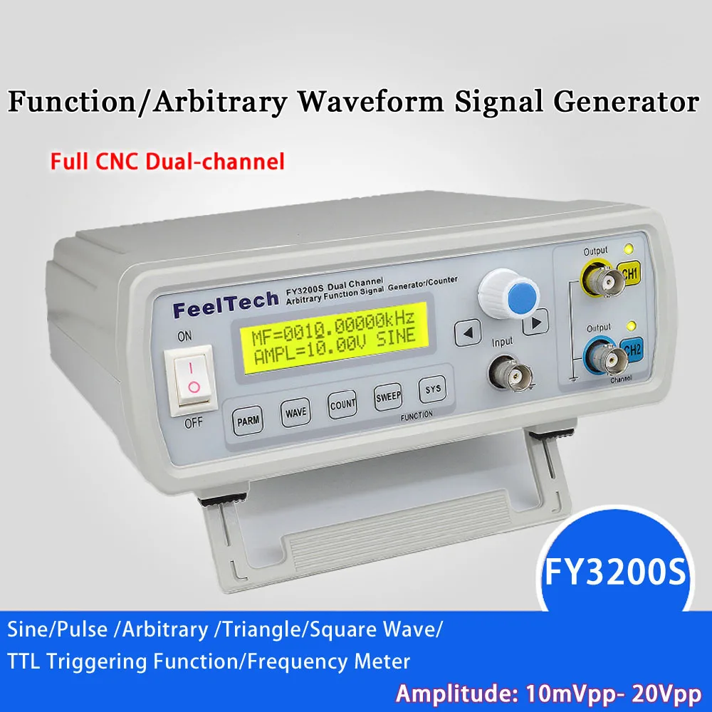 Générateur de fonction DDS numérique, canal touristique, 12bits, onde sinusoïdale 250MSa/s, 24MHz, forme d'onde insecticide, impulsion, générateur de signal mort