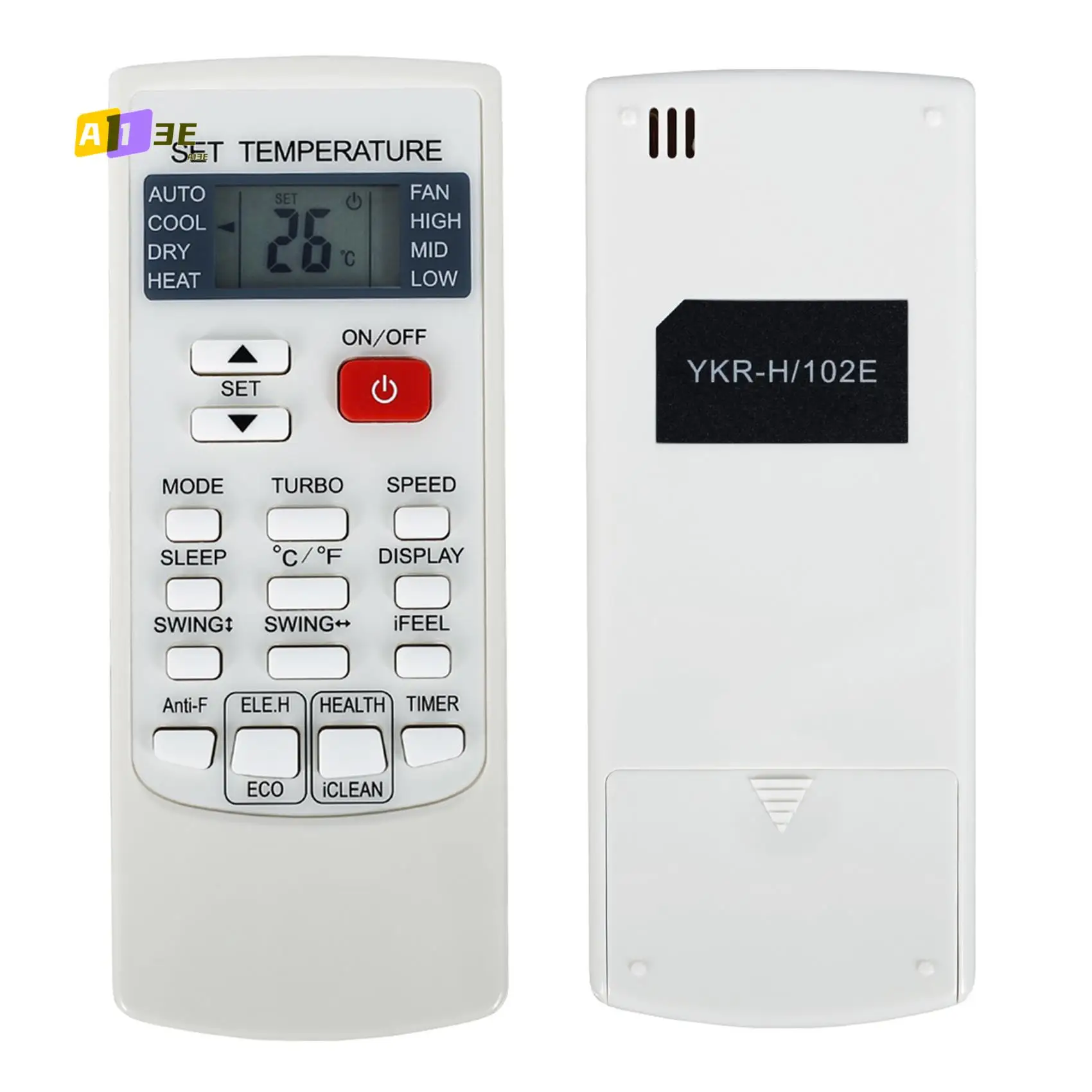 

A13E-2X Air Conditioning Remote Control Replacement For Aukia YKR-H/102E Feel Comfortable