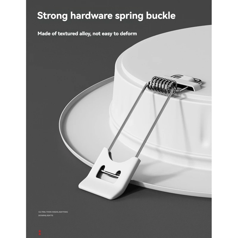 6 STKS LED Downlight 8 Inch 20 Watt Ultradunne LED Inbouwdownlight Plafond Downlight Wit Licht