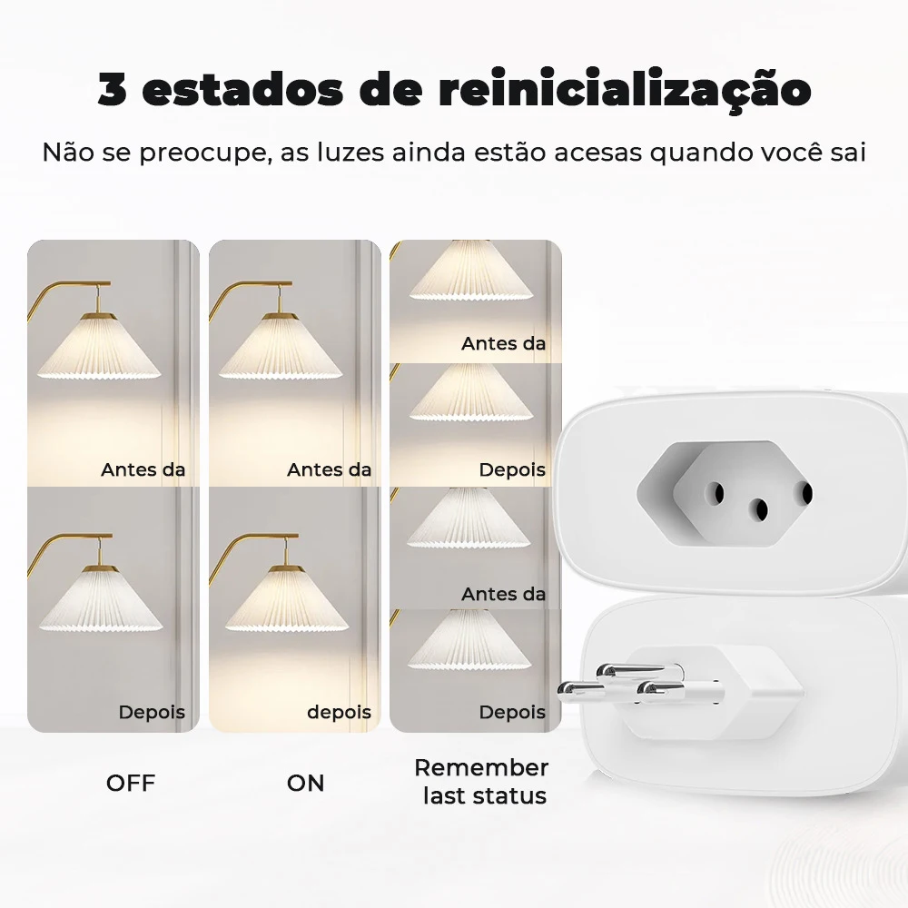 Tuya Smart Plug Wifi/Zigbee 16a Brasil Versie App Power Monitor Socket Timing Aan/Uit Voice Control Werkt Met Alexa Google Home