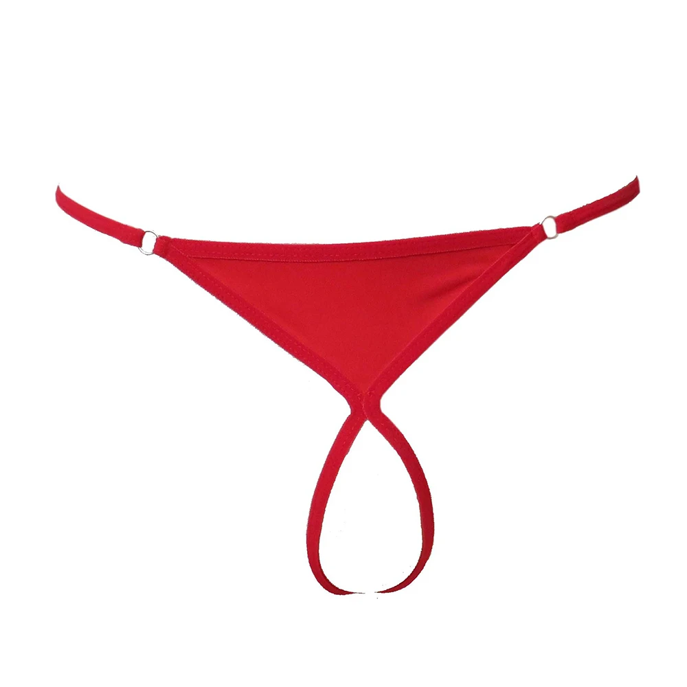 Mens G-String Thong Exposed Cock Underwear O Ring Briefs Penis Hole T-Back Micro Thongs Bikini Open Back Underpants