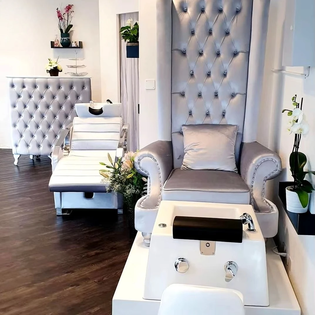 Customizable Professional High Back Pedicure Chair Manicure Pedicure Throne Chair for Foot Spa