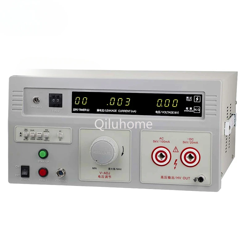 Withstand Voltage Tester AC DC Remote Digital Display Safety Gauge Dielectric Strength Tester