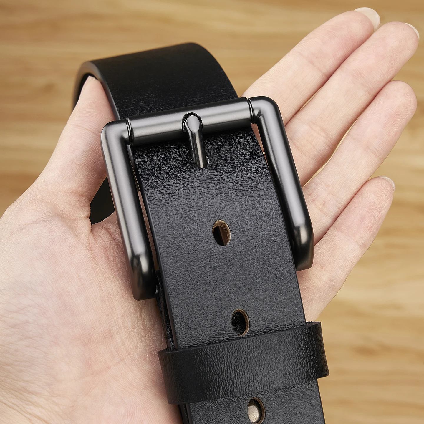 

Retro style men's waist belt, cowhide fashionable needle buckle belt, personalized casual pants belt