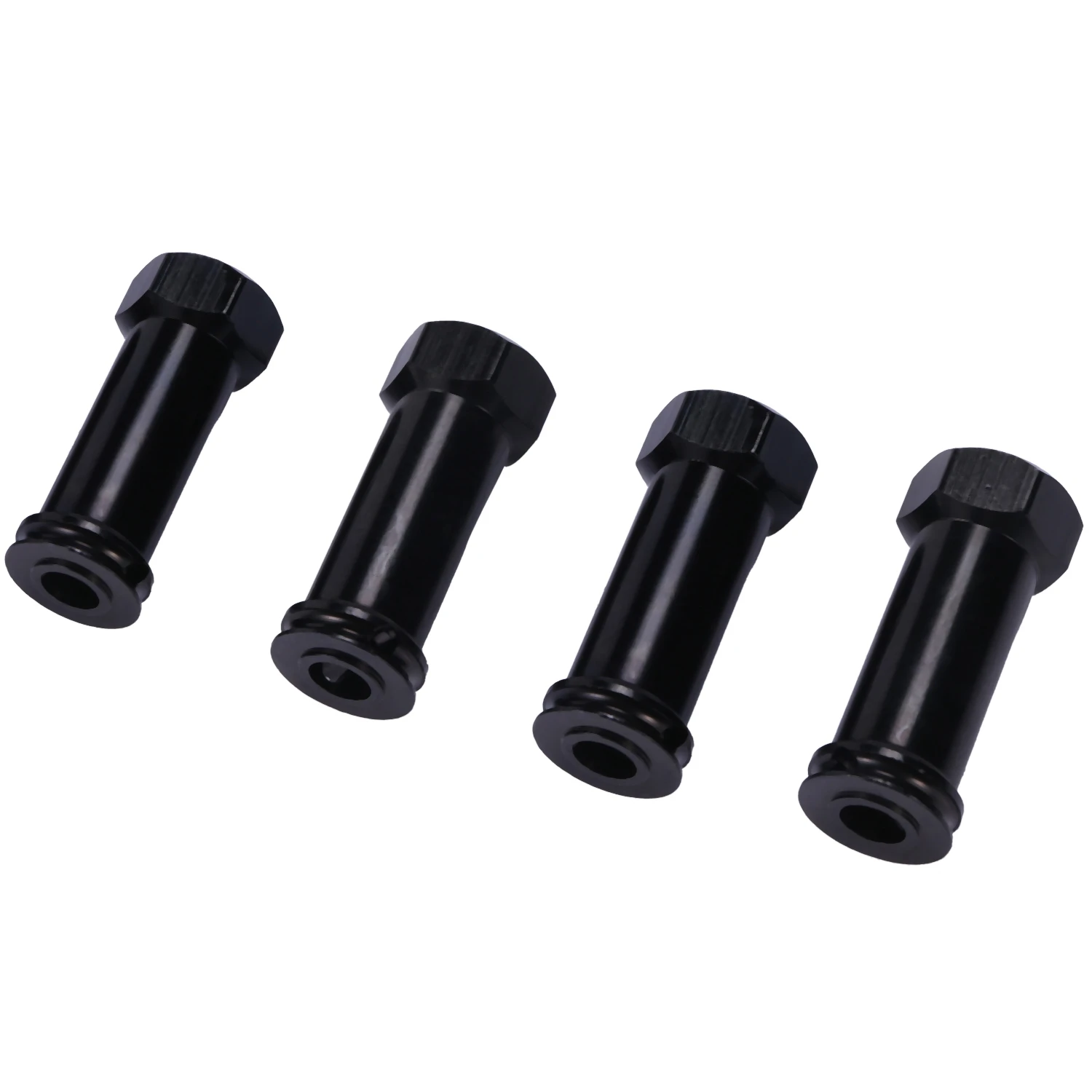 A17I 12 ミリメートルアルミホイール六角アダプタロング 29 ミリメートル延長 RC カー変換部品 1/12 12428 12423 ブラック