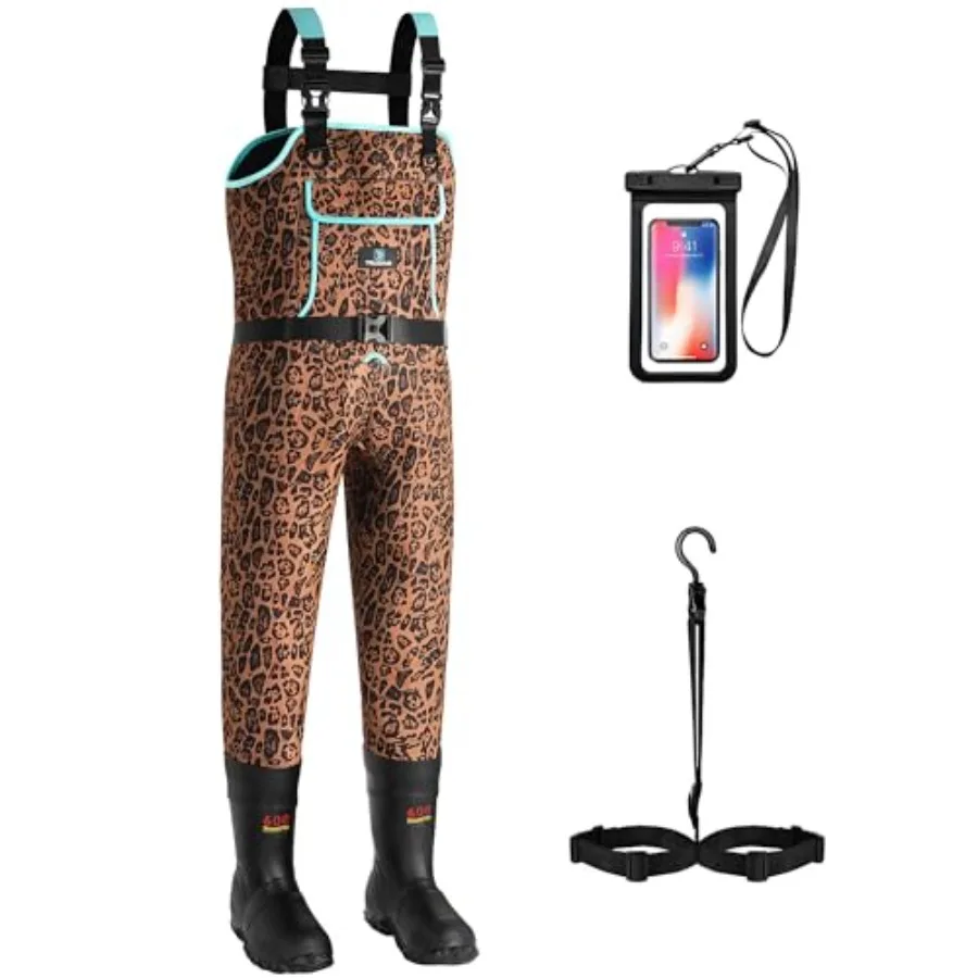 

Женские водонепроницаемые вейдерсы для охоты и рыбалки с резиновыми сапогами, легкие, из дышащей ткани, оранжевого цвета, идеально подходят для активного отдыха