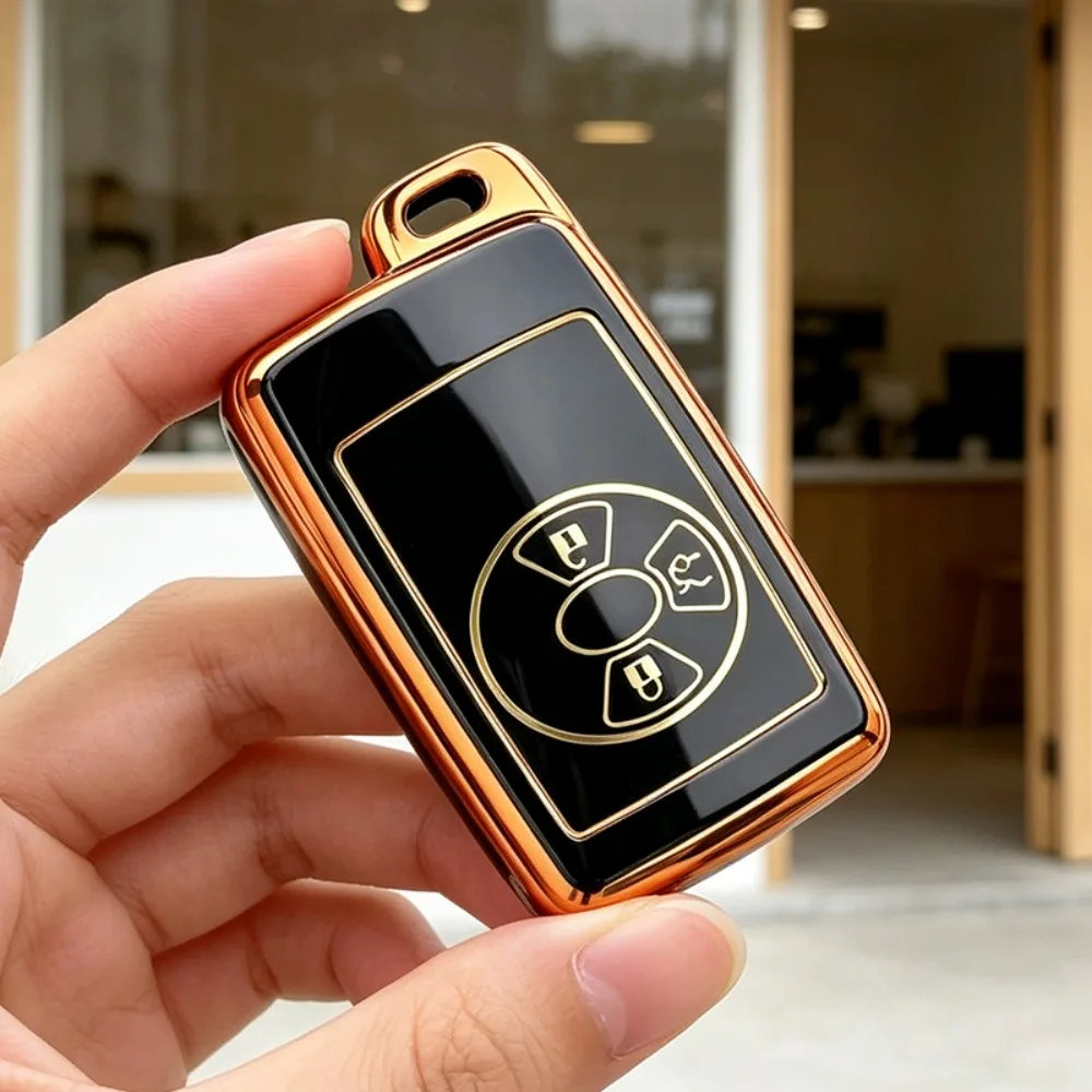 TPU Car Key Case Cover for Toyota Noah Tarago Mark X RAV4 Voxy Corolla Yaris Estima Auto Shell Fob Holder Auto Accessories