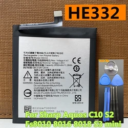 New High Quality 3020mAh HE332 Battery for Sharp Aquos C10 S2 Fs8010 8016 8018 S3mini s3 mini Mobile Phone