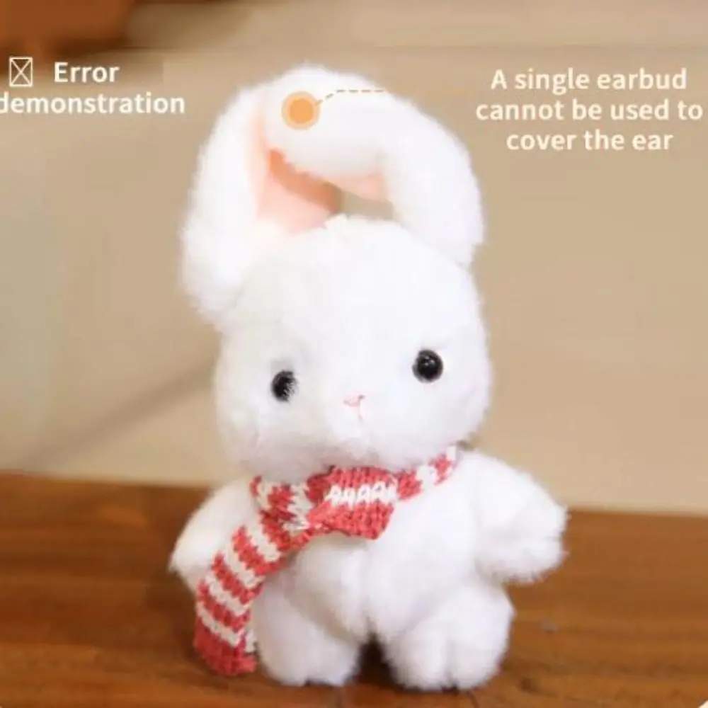 Индукционный ритм фортепиано с свисающими ушками кролика из полипропилена, хлопок, звук, музыкальные игрушки, вислоухий кролик, мягкие пушистые индукционные игрушки