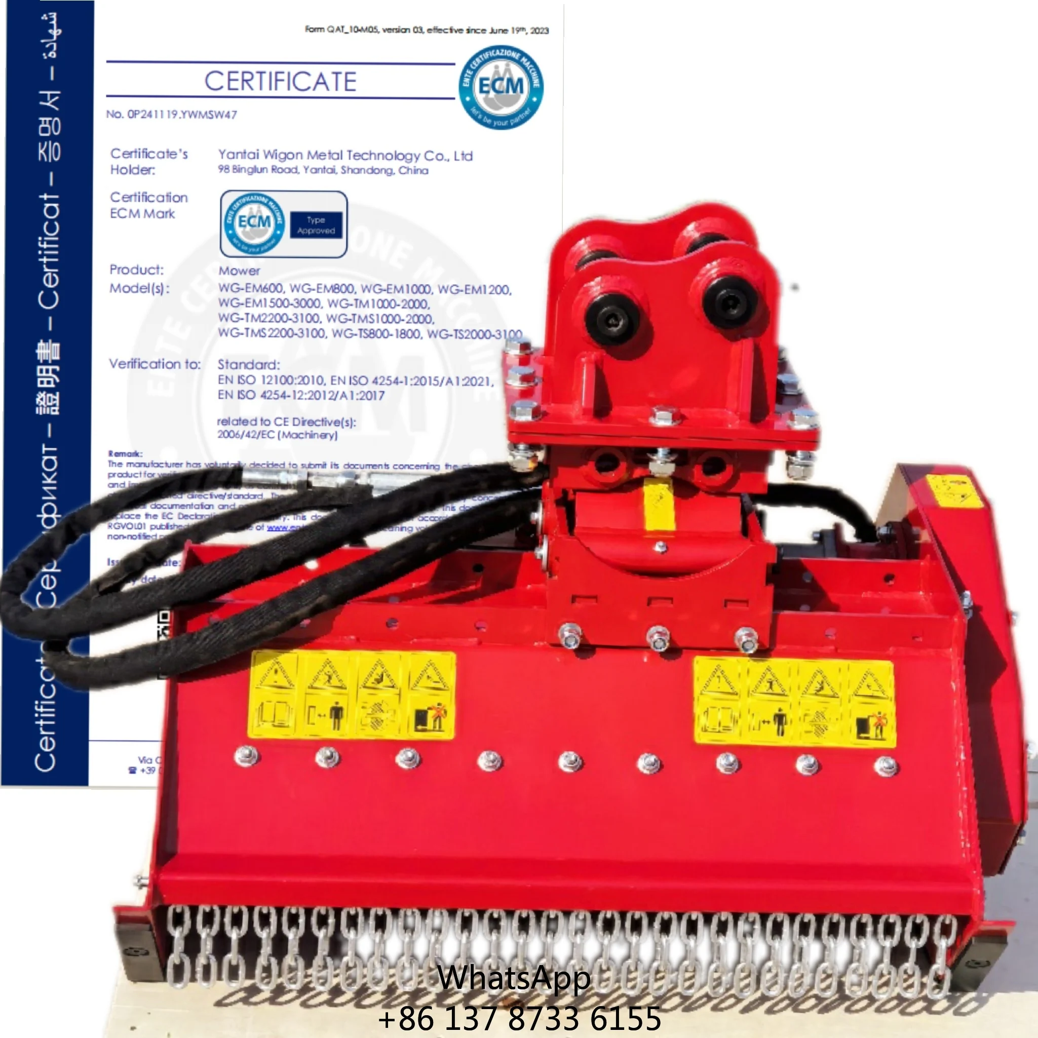 

Mini Excavator Compatible New Cheap Grass Cutter Machine Construction Farm Applicable