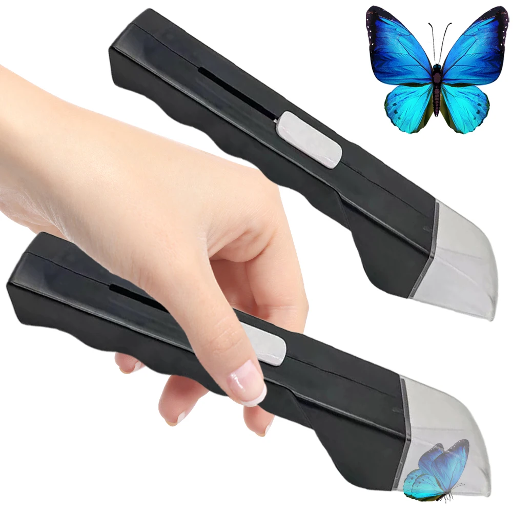Portable Transparent Insect Trap Catcher Contactless Push Type Insect Observer Bugs Catching Tool for Kids Outdoor Exploration