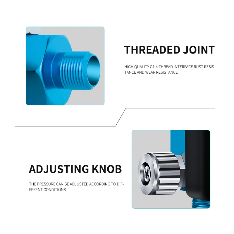 AIR GREEN Digital Pressure Gauge Regulator Unit For Spray Gun G1/4\