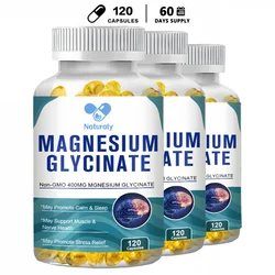 Magnesium Glycinate Capsules 400mg High Absorption Bone Support Health Care Mineral Supplement Promotes Muscle Gel 120 Capsules