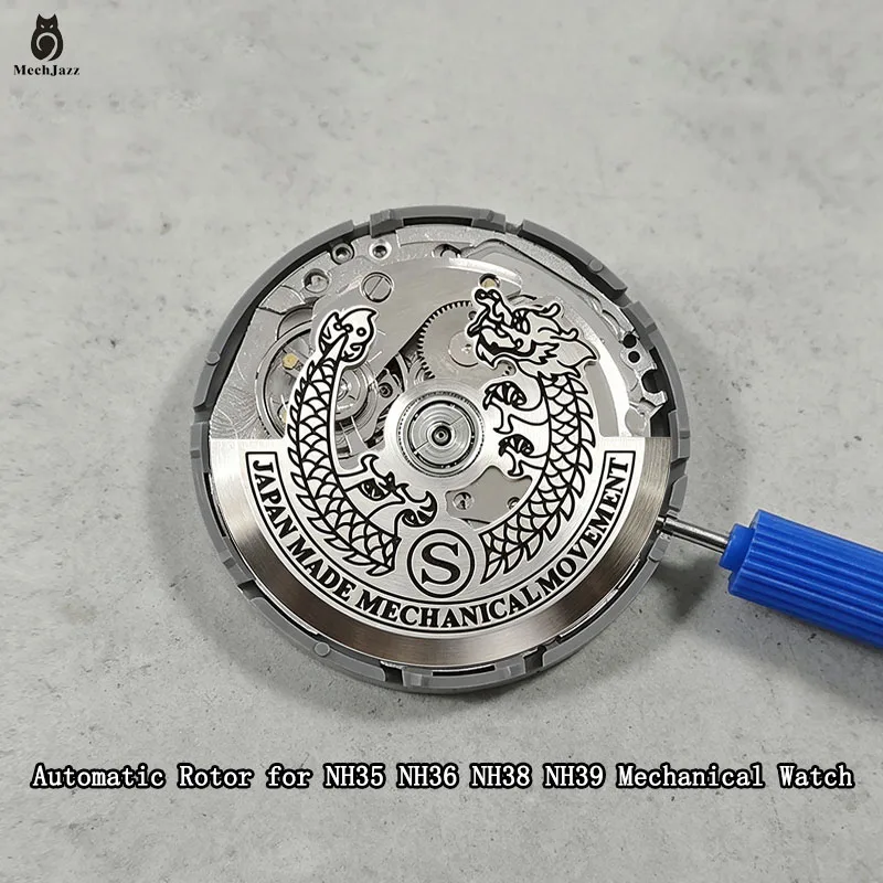 NH35 NH36 Movement Dragon Hammer Rotor Fits NH34 NH70 NH38 4R35 4R36 7S26 Movement Pendulum Weight Watch Mechanical Repair Part
