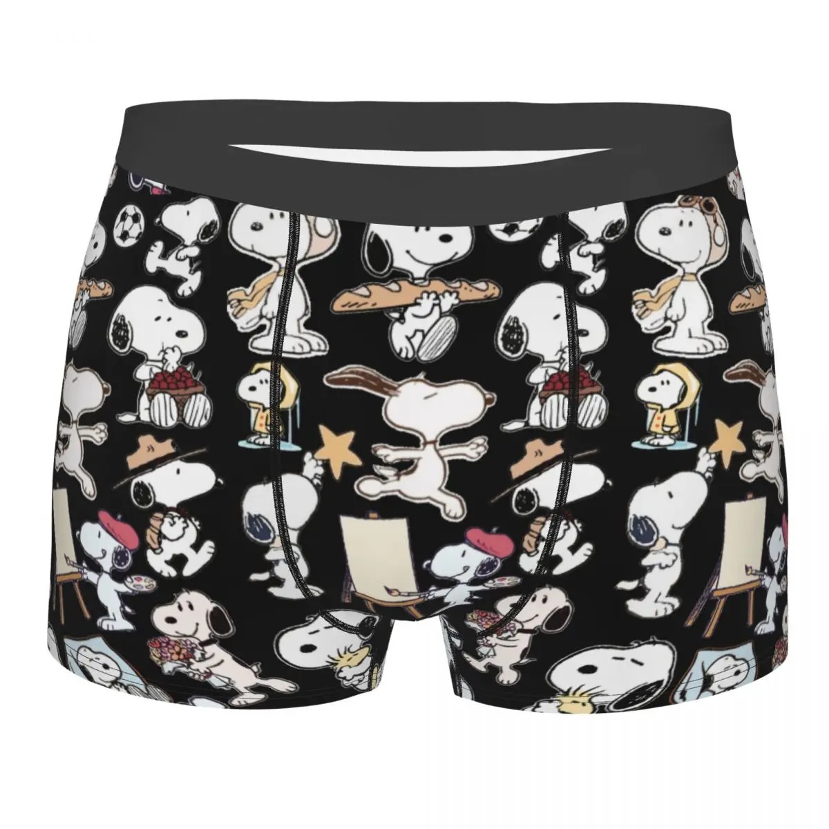 

Custom S-snoopys Animated Cartoon Boxers Shorts Men's Briefs Underwear Novelty Underpants