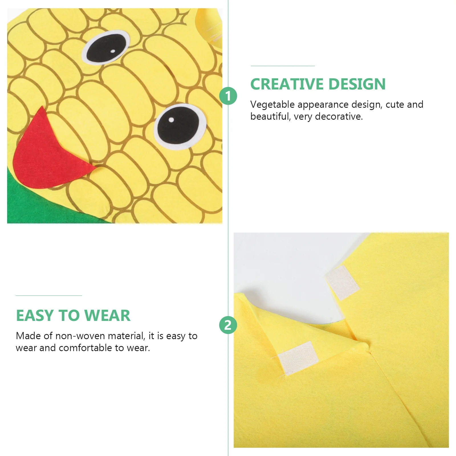 1Set Vegetable Costume Kids Party Stage Performance Clothing Children Cosplay Kit Toddler Costume Kids Vegetable