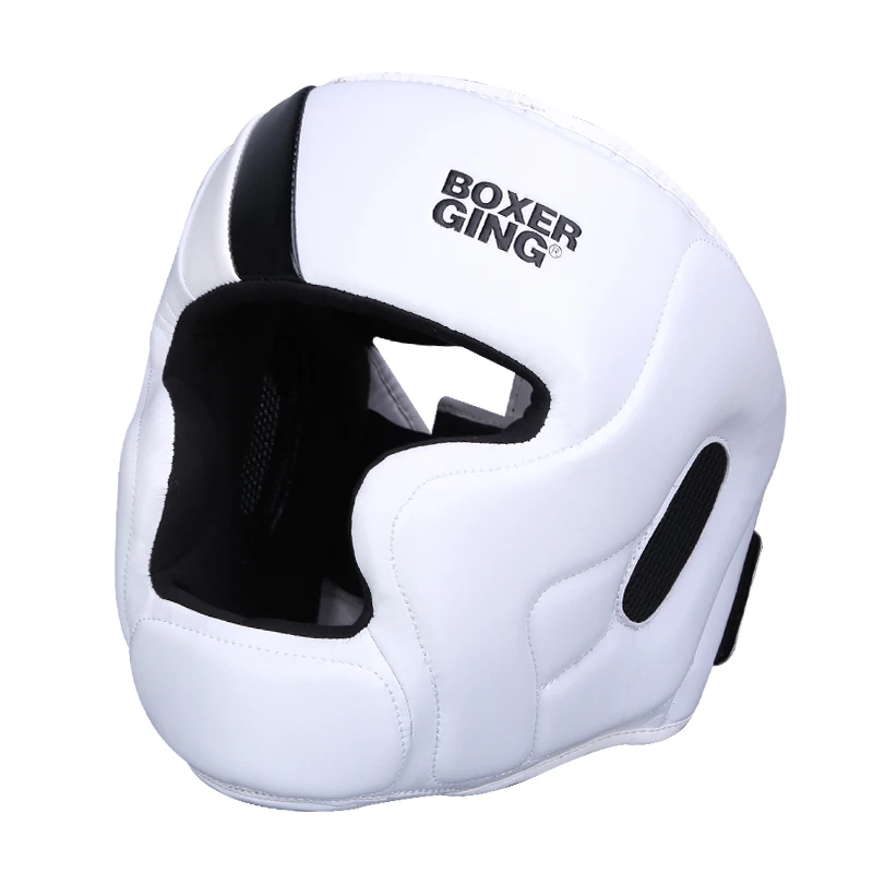 Full-Covered Thickened Boxing Helmet Men Women Adult Karate Muay Thai Training Head Protector Gym Equipment Taekwondo Head Guard