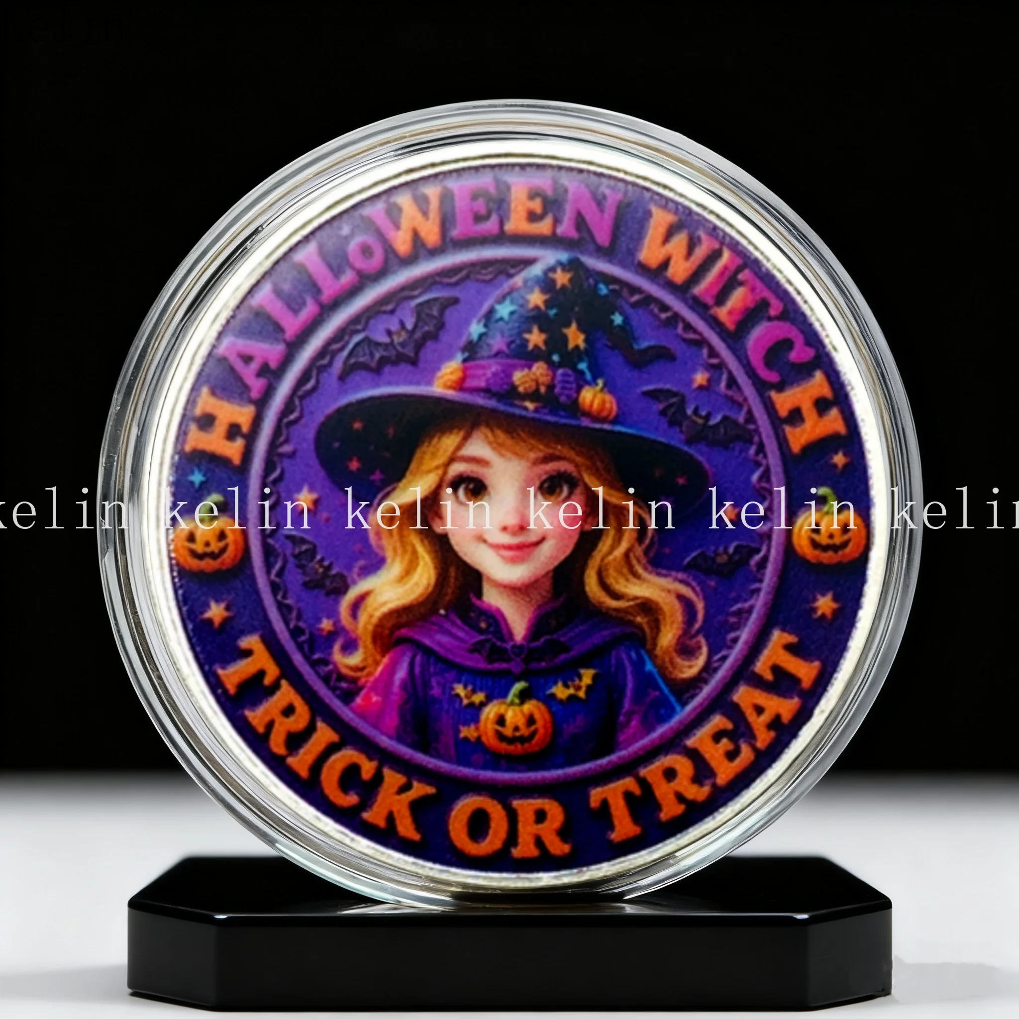 Witch Coin Mermaid Coins Silver&Gold Plated Commemorative Coin Hallowen Challenge  Art Lucky Home Decor Crafts Gift