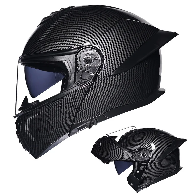 

Full Face Motorcycle Helmet DOT Approved Flip Up Motocross Helmet Dual Visor Modular Helm Moped Scooter Men Cascos Para Motos