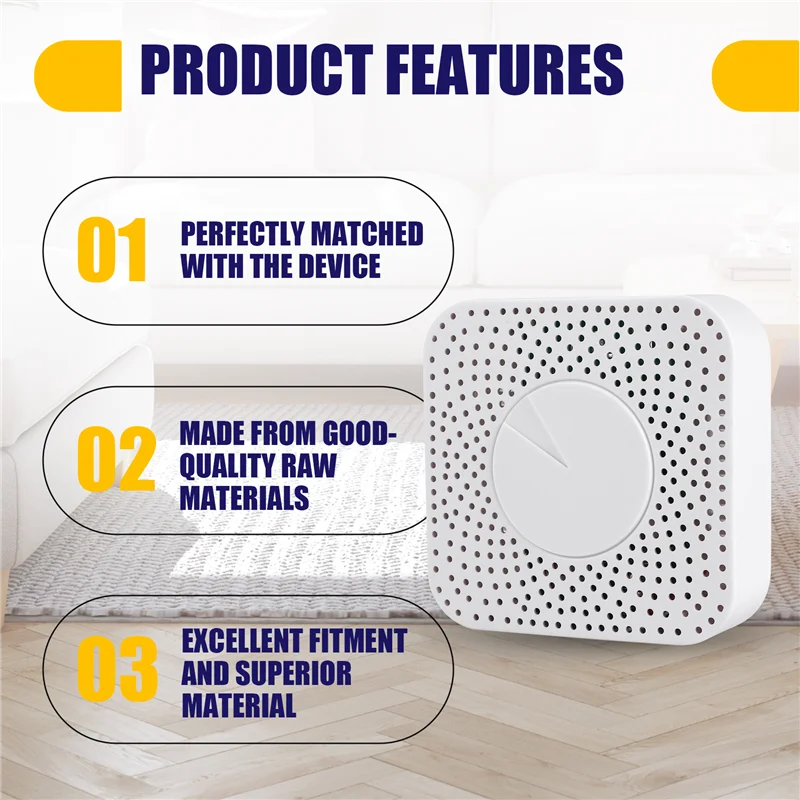 6 In 1 Air Quality Monitor Tuya Wifi Smart Air Housekeeper PM2.5/Formaldehyde/VOC/CO2/Temperature/Humidity Detector-T44C