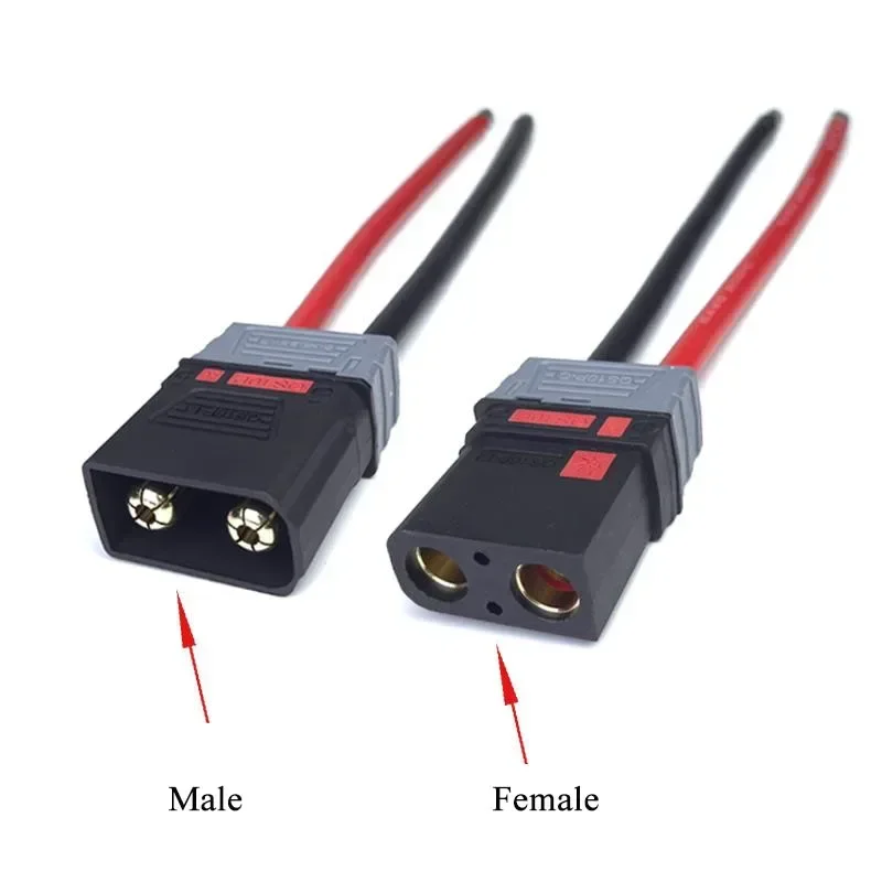 

6/8AWG QS9L вилка против зажигания модель самолета электрический мотоцикл разъем аккумулятора QS8-S медный носовой укороченный дрон силиконовый провод