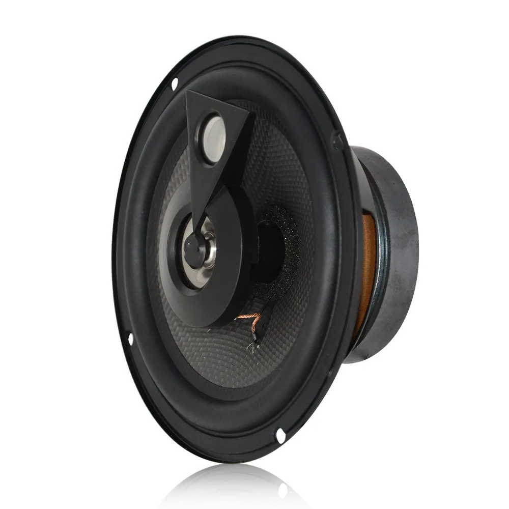 Full Range Coaxial Car Speaker 4/5/6 Inch High Power 4Ohm Rubber Surround Door Stereo Audio Upgrade Replacement Parts