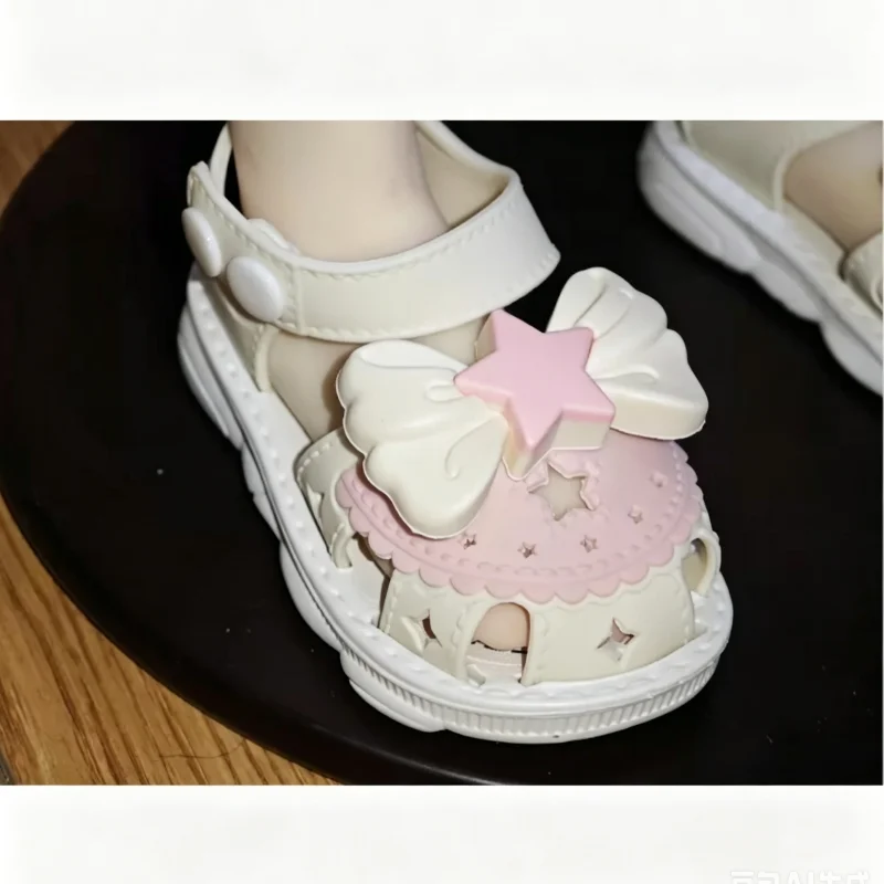 85cm Silicone TPE Doll Shoes Round Toe Fashionable Mini Cute Lace-up Boots Durable Running Shoes Sandals Doll Shoes