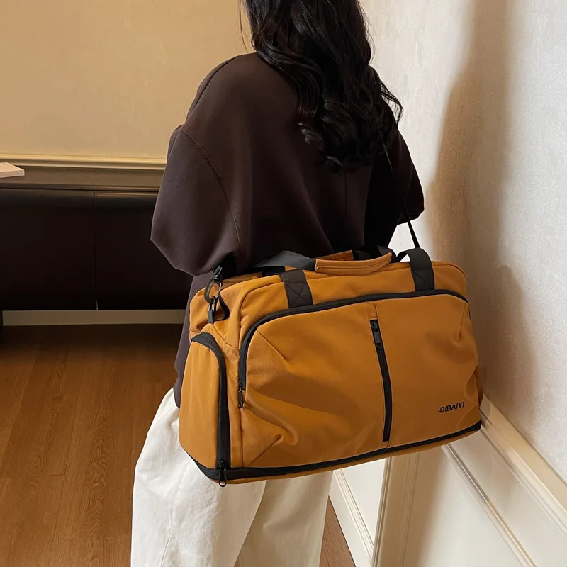 Storage Luggage Bag for Sports & Working, Unisex Hand-Held Travel Bag Indndent Shoe Compartment, Dry Wet Separation Fitness Bags