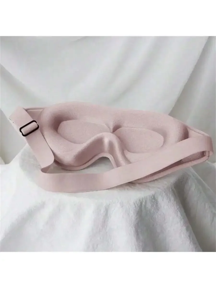 3D Silk Eye Mask For Sleeping Travel Nap Light Blocking Soft Comfortable