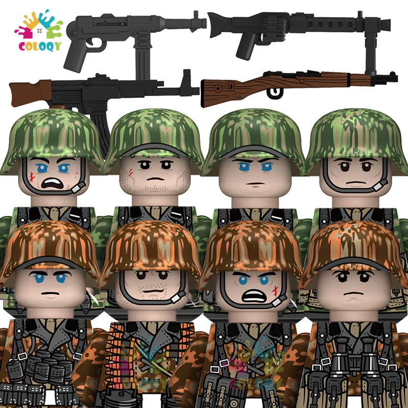 

Новые детские игрушки: конструкторы в стиле Второй мировой войны, фигурки солдат на весну, осень и зиму, мини-фигурки 98K, игрушки для детей, подарки на Рождество.