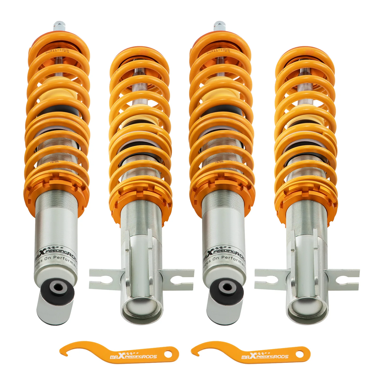 

maXpeedingrods Adjustable Coilovers Shock Abosrober Spring Strut For VW Golf MK1 Lowering Suspension Lowering Shock strut