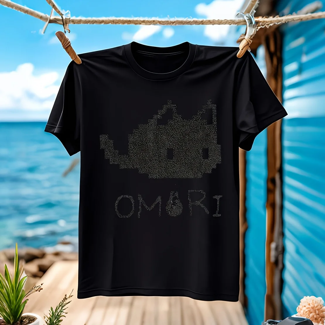 

Omori Cat Game Shirt Stuff Men Women Pure Cotton Men's T-shirt 100% Cotton Casual Breathable Confortable outdoor activities wide