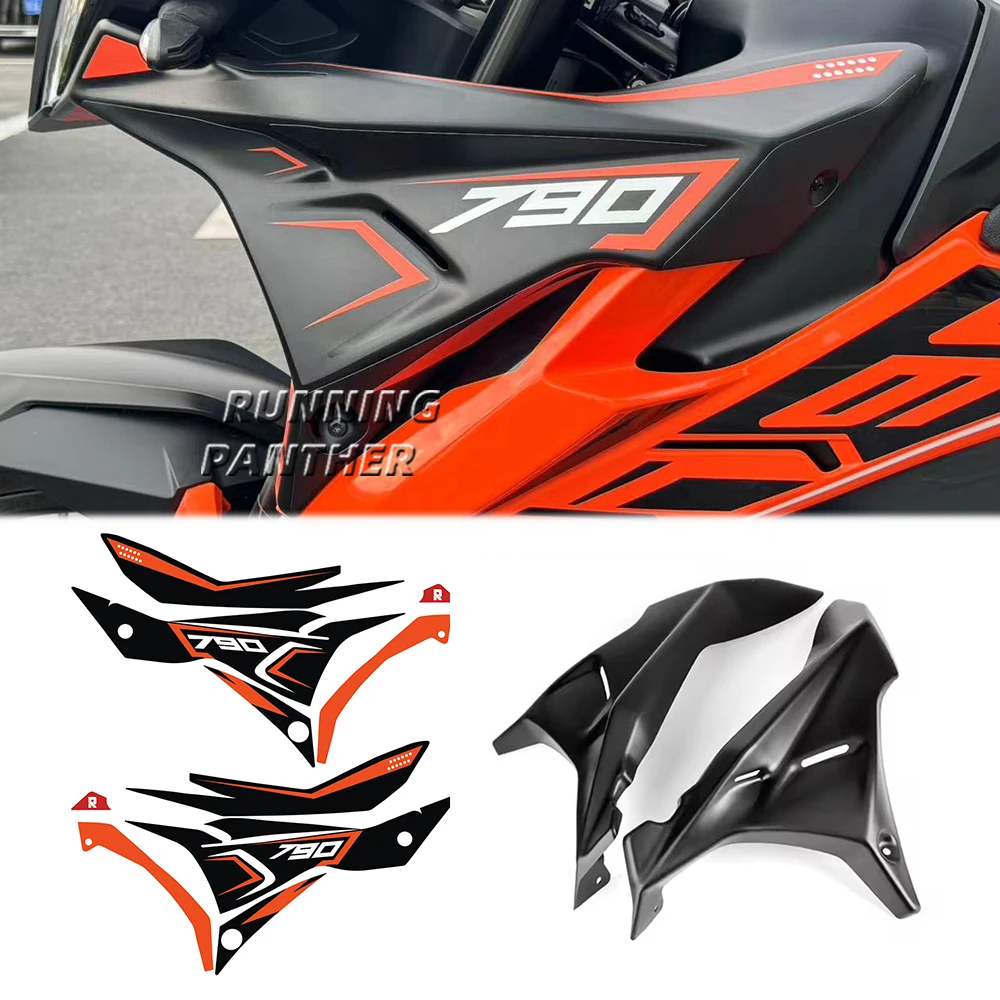 

Motorcycle Front Fairing Side Panels Wind Deflector Windscreen Plate Cover For 790 890 ADV Adventure R S 2022 and Before Year