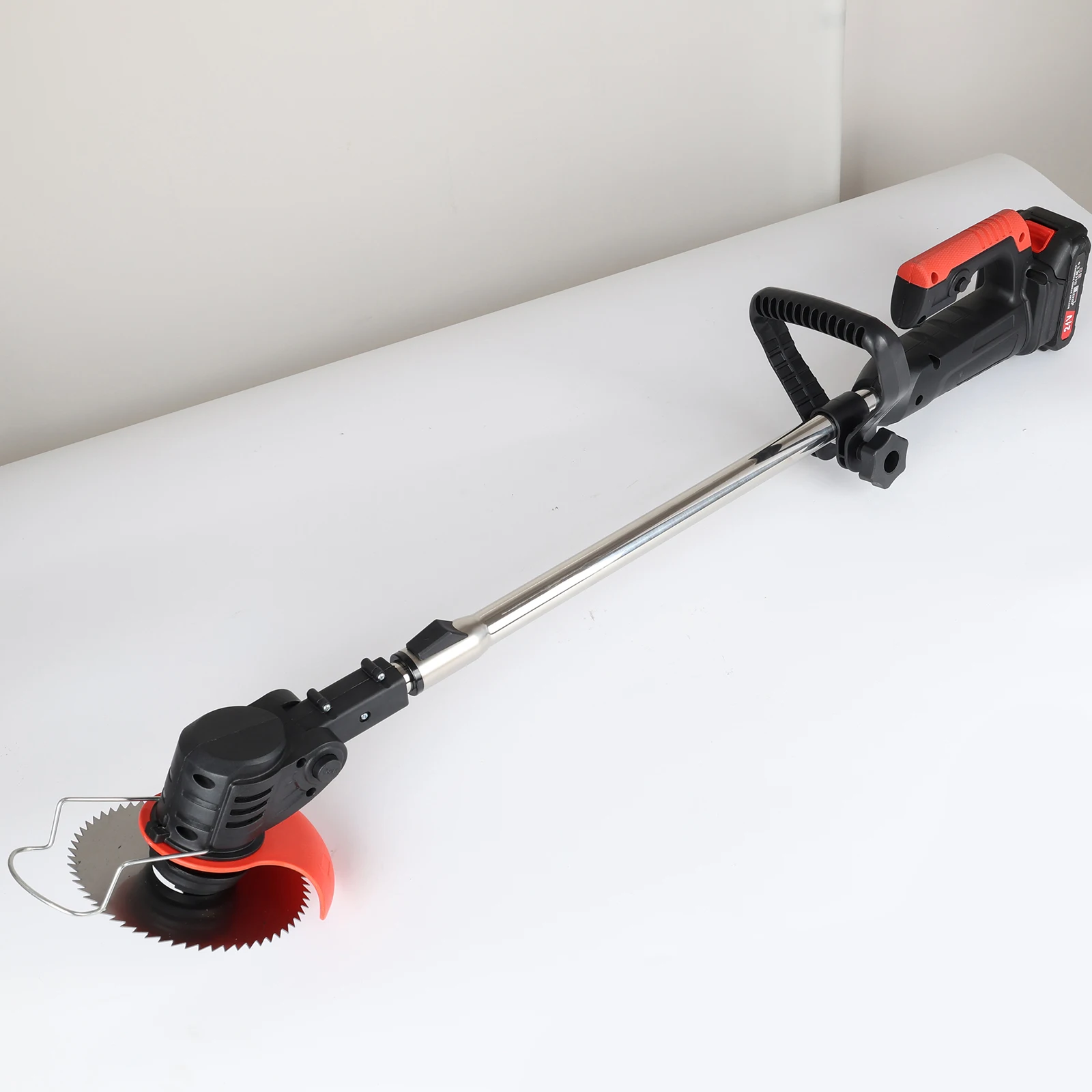 Podofo Kabelloser Unkrautentferner Elektrischer Rasentrimmer Höhen- und Winkelverstellbarer Grasschneider Heim-Gartenwerkzeug mit 2 Akkus – Detail 19