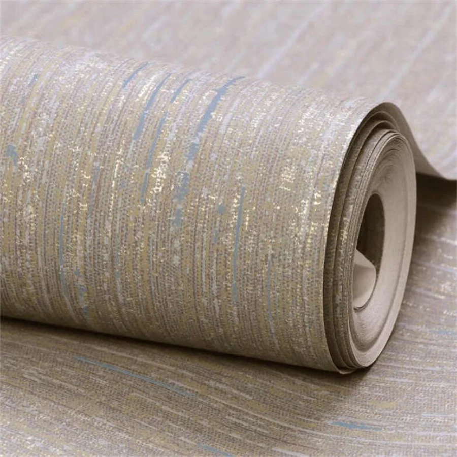 Solid color non-woven fabric linen pattern wallpaper non self-adhesive living room bedroom background wall papers 2025 new gray