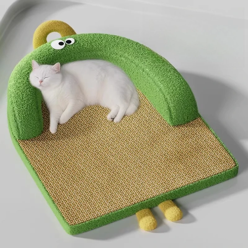 

The cat's nest can be dismantled and washed in summer, and the nest can be cooled and slept with a mat mat.
