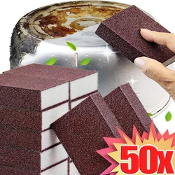 50/1PCS Magic Sponge Removing Rust Nano Cleaning Brush Three Layers Carborundum Dish Pot Pads for Cooktop Pot Kitchen Rub Tools